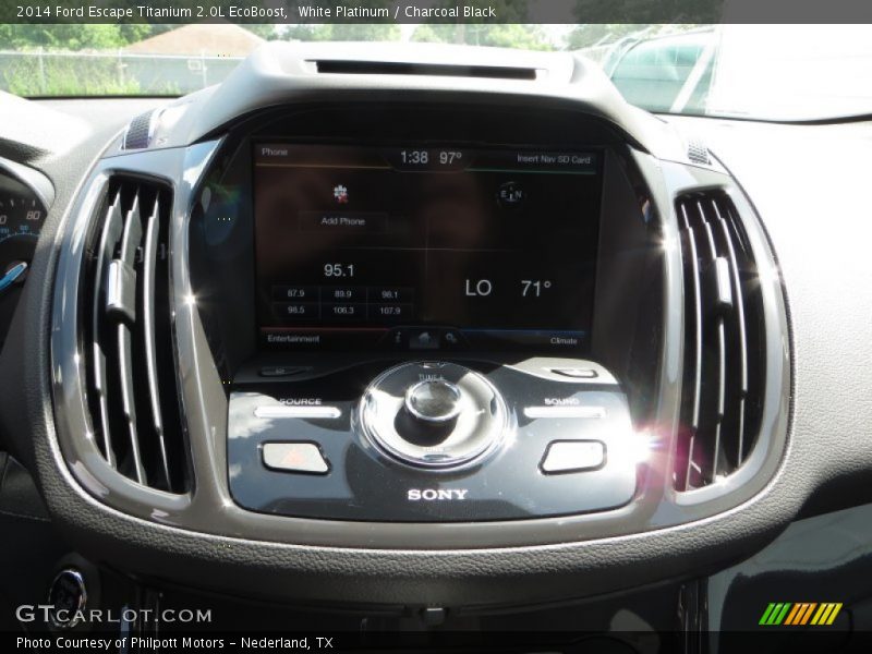 Controls of 2014 Escape Titanium 2.0L EcoBoost