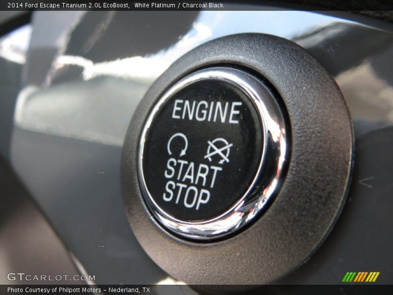 White Platinum / Charcoal Black 2014 Ford Escape Titanium 2.0L EcoBoost