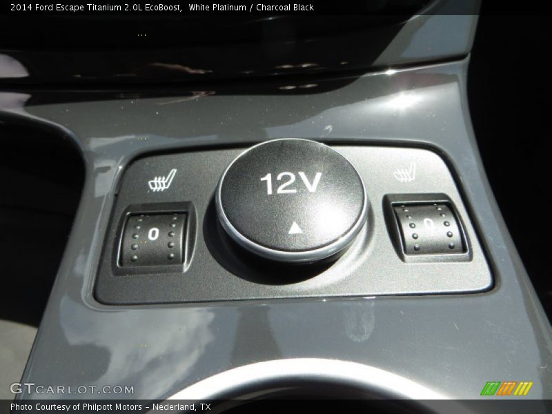 White Platinum / Charcoal Black 2014 Ford Escape Titanium 2.0L EcoBoost