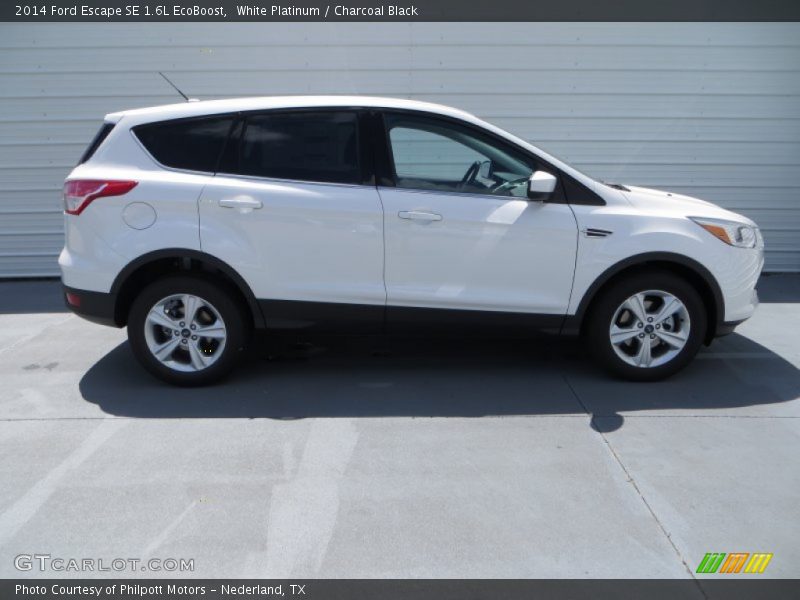 White Platinum / Charcoal Black 2014 Ford Escape SE 1.6L EcoBoost