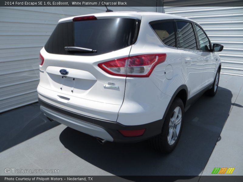 White Platinum / Charcoal Black 2014 Ford Escape SE 1.6L EcoBoost