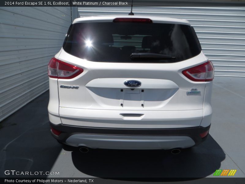 White Platinum / Charcoal Black 2014 Ford Escape SE 1.6L EcoBoost