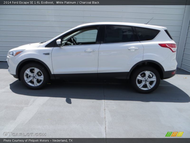 White Platinum / Charcoal Black 2014 Ford Escape SE 1.6L EcoBoost