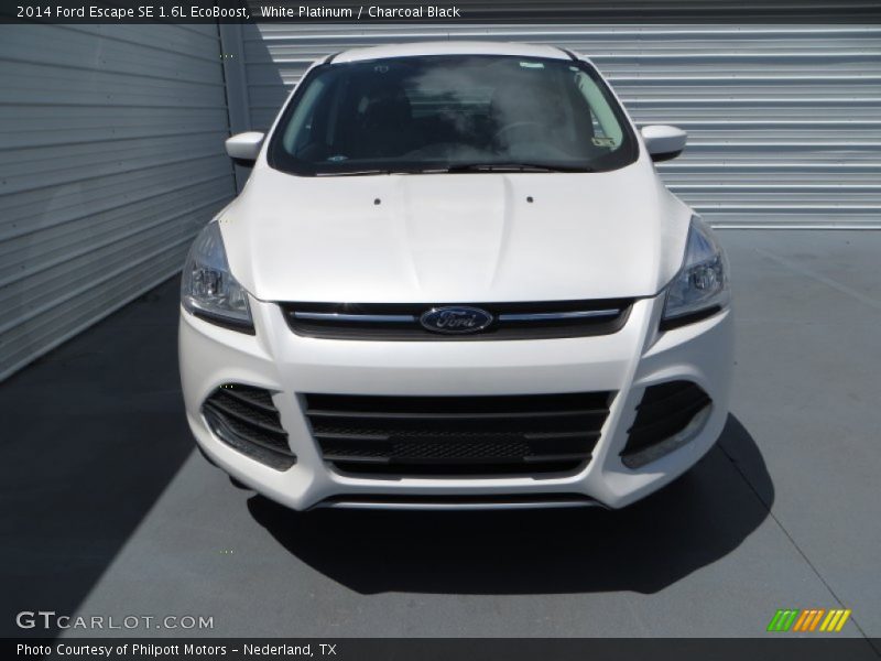 White Platinum / Charcoal Black 2014 Ford Escape SE 1.6L EcoBoost