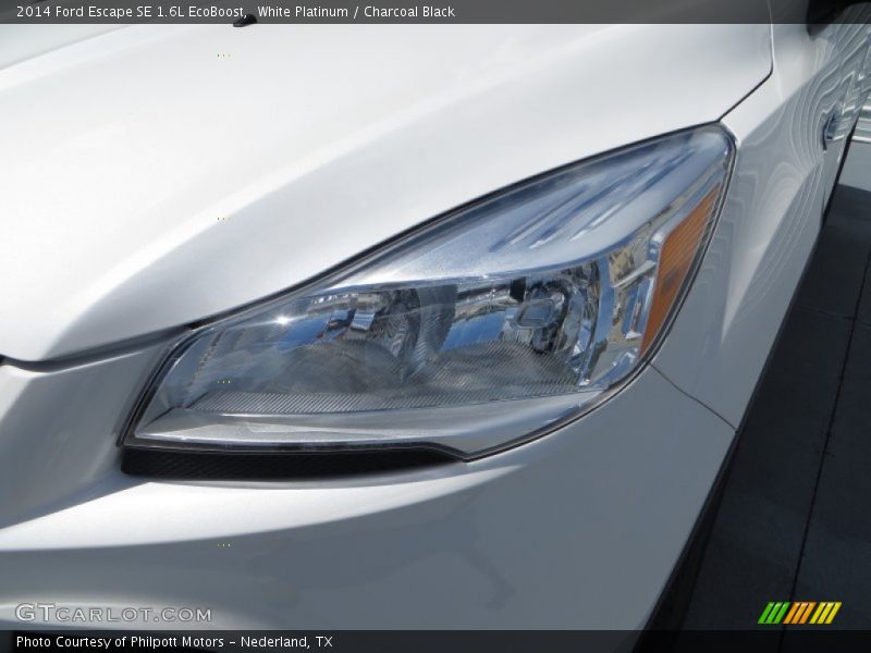 White Platinum / Charcoal Black 2014 Ford Escape SE 1.6L EcoBoost