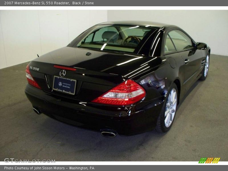 Black / Stone 2007 Mercedes-Benz SL 550 Roadster