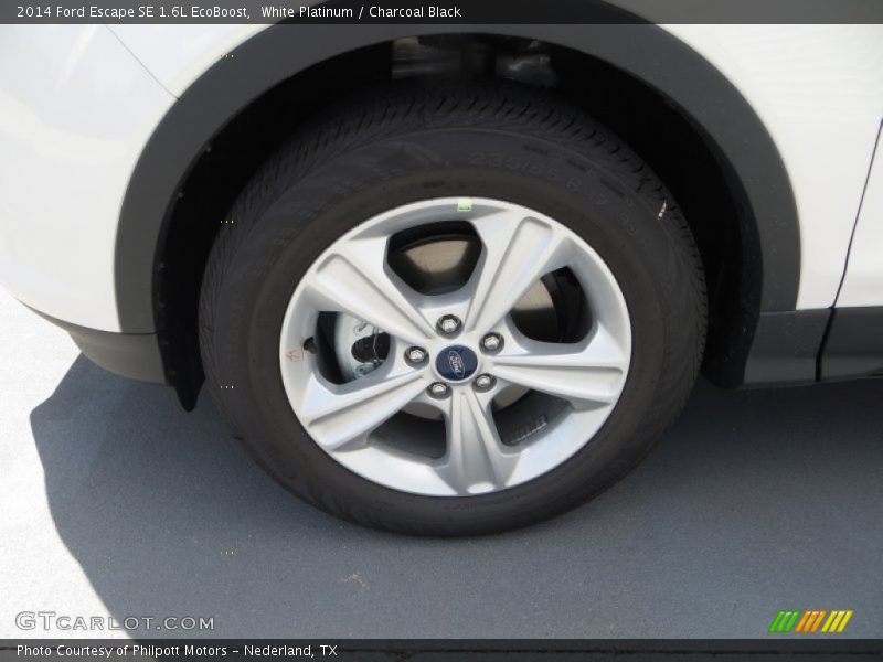 White Platinum / Charcoal Black 2014 Ford Escape SE 1.6L EcoBoost