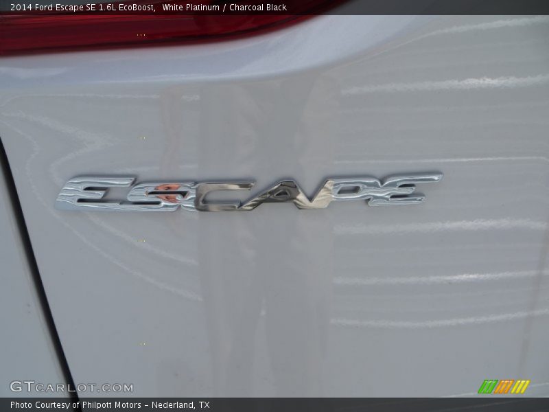 White Platinum / Charcoal Black 2014 Ford Escape SE 1.6L EcoBoost