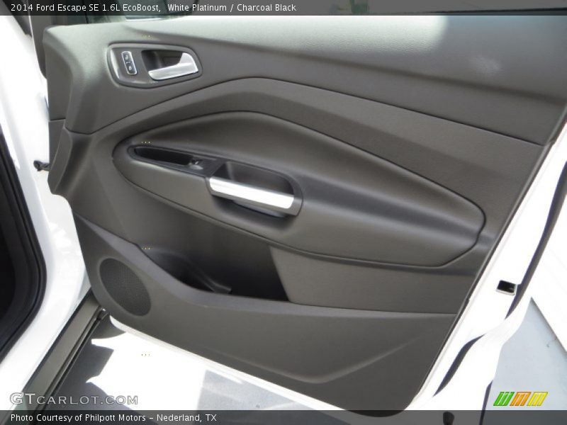 White Platinum / Charcoal Black 2014 Ford Escape SE 1.6L EcoBoost