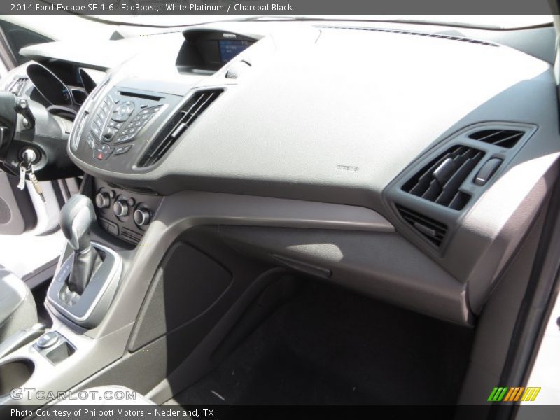 White Platinum / Charcoal Black 2014 Ford Escape SE 1.6L EcoBoost