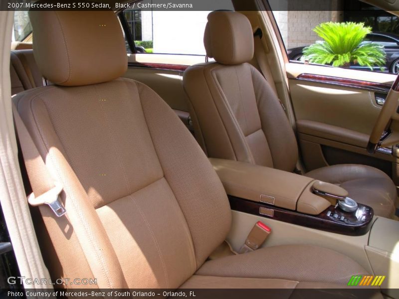 Black / Cashmere/Savanna 2007 Mercedes-Benz S 550 Sedan