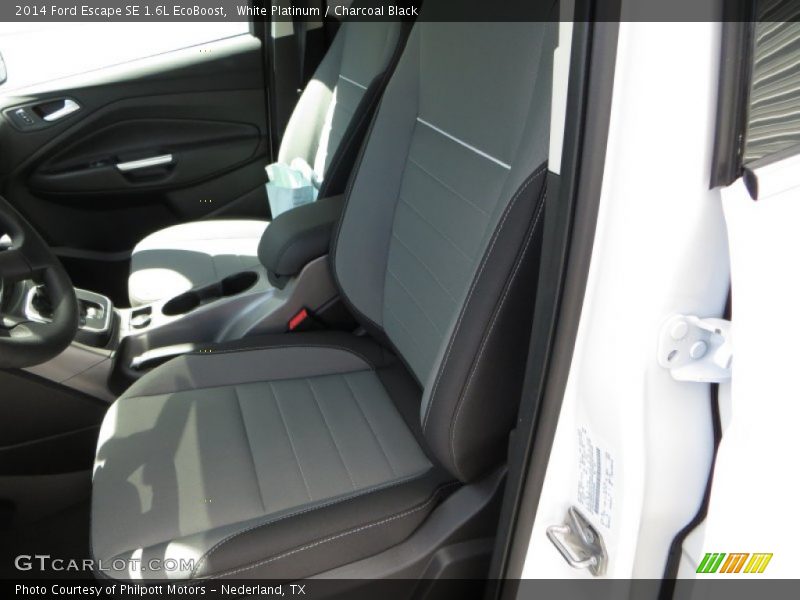 White Platinum / Charcoal Black 2014 Ford Escape SE 1.6L EcoBoost