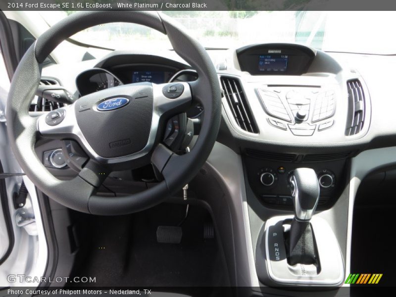 White Platinum / Charcoal Black 2014 Ford Escape SE 1.6L EcoBoost