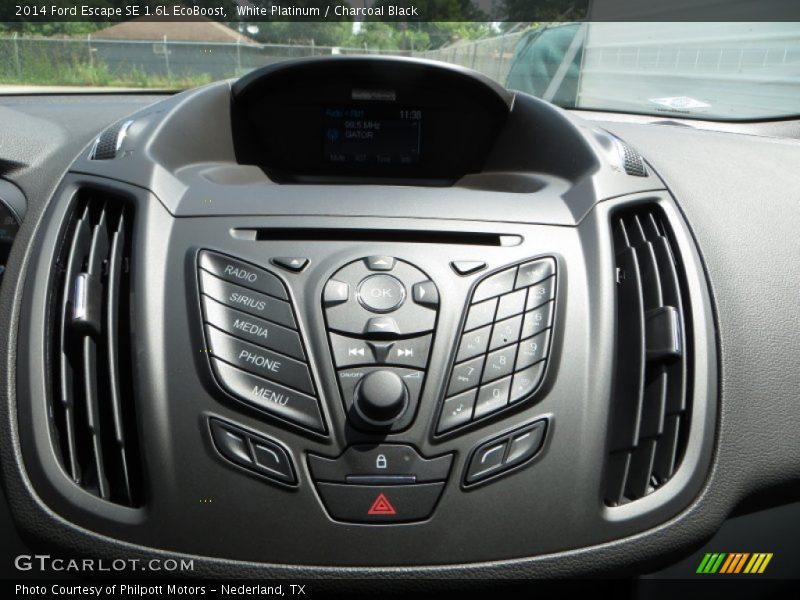 White Platinum / Charcoal Black 2014 Ford Escape SE 1.6L EcoBoost