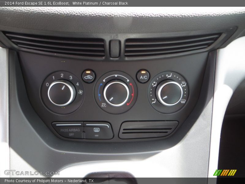 White Platinum / Charcoal Black 2014 Ford Escape SE 1.6L EcoBoost