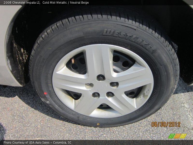 Gold Mist Metallic / Neutral Beige 2008 Chevrolet Impala LS