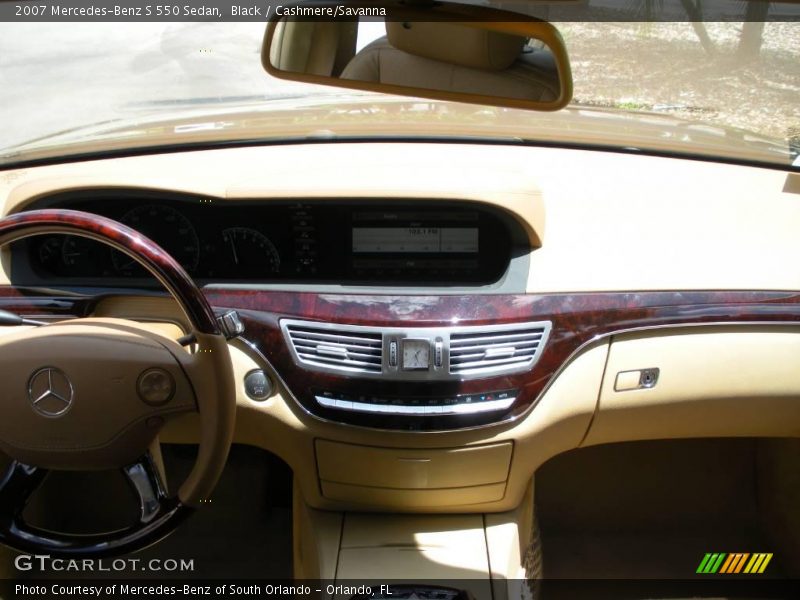 Black / Cashmere/Savanna 2007 Mercedes-Benz S 550 Sedan