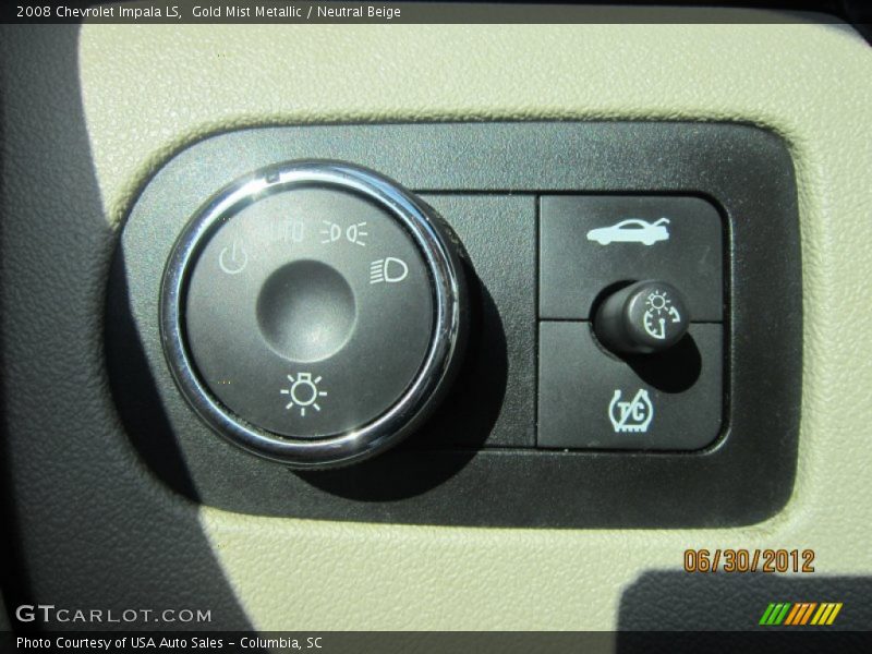 Gold Mist Metallic / Neutral Beige 2008 Chevrolet Impala LS