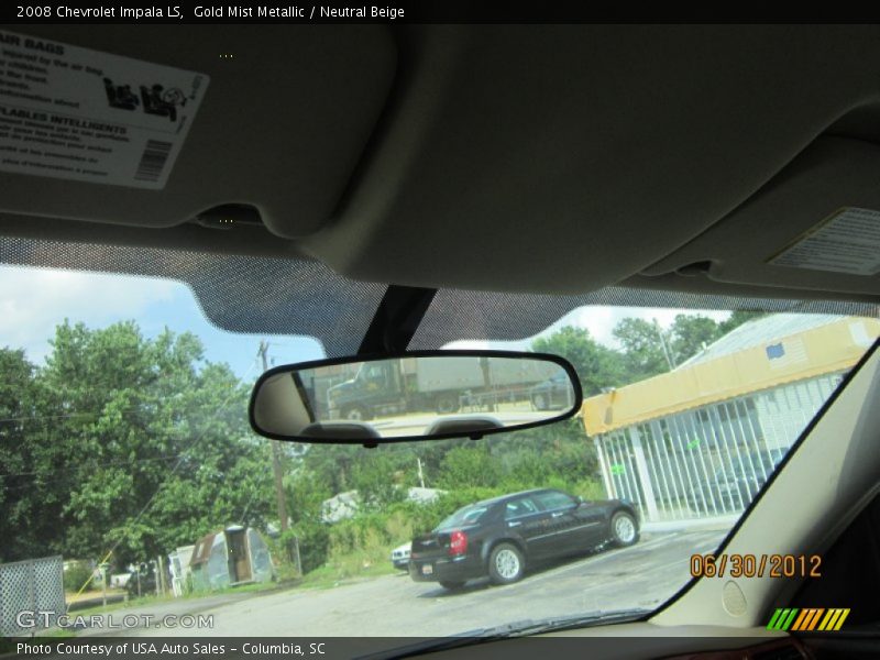 Gold Mist Metallic / Neutral Beige 2008 Chevrolet Impala LS
