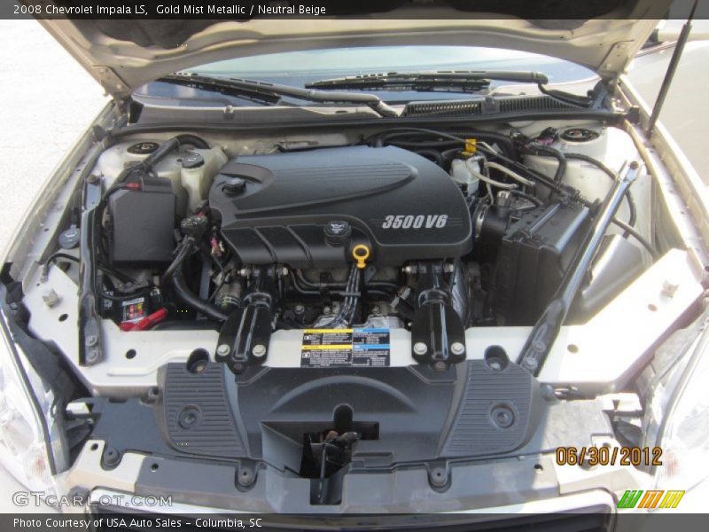 Gold Mist Metallic / Neutral Beige 2008 Chevrolet Impala LS