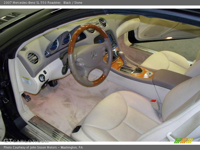 Black / Stone 2007 Mercedes-Benz SL 550 Roadster