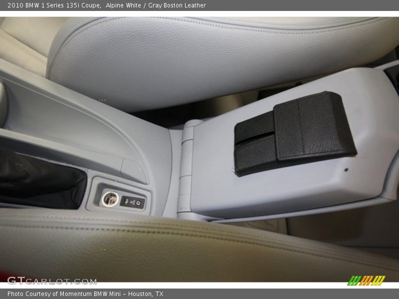 Alpine White / Gray Boston Leather 2010 BMW 1 Series 135i Coupe