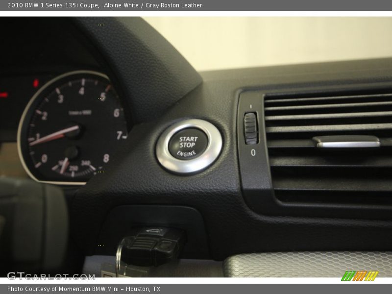 Alpine White / Gray Boston Leather 2010 BMW 1 Series 135i Coupe