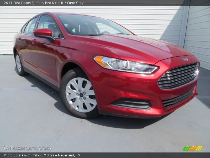 Ruby Red Metallic / Earth Gray 2013 Ford Fusion S