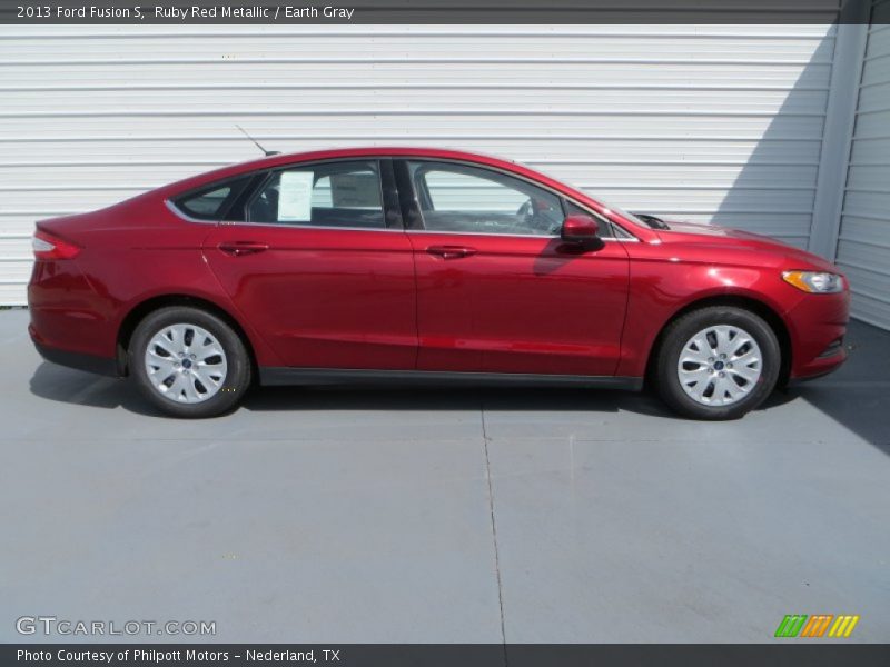Ruby Red Metallic / Earth Gray 2013 Ford Fusion S