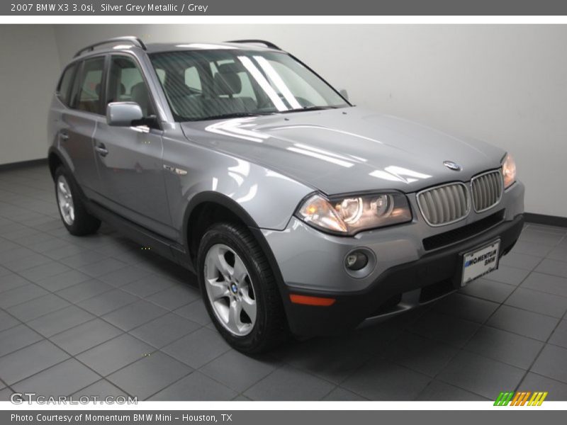 Silver Grey Metallic / Grey 2007 BMW X3 3.0si