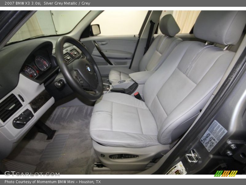 Silver Grey Metallic / Grey 2007 BMW X3 3.0si