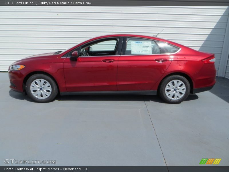 Ruby Red Metallic / Earth Gray 2013 Ford Fusion S