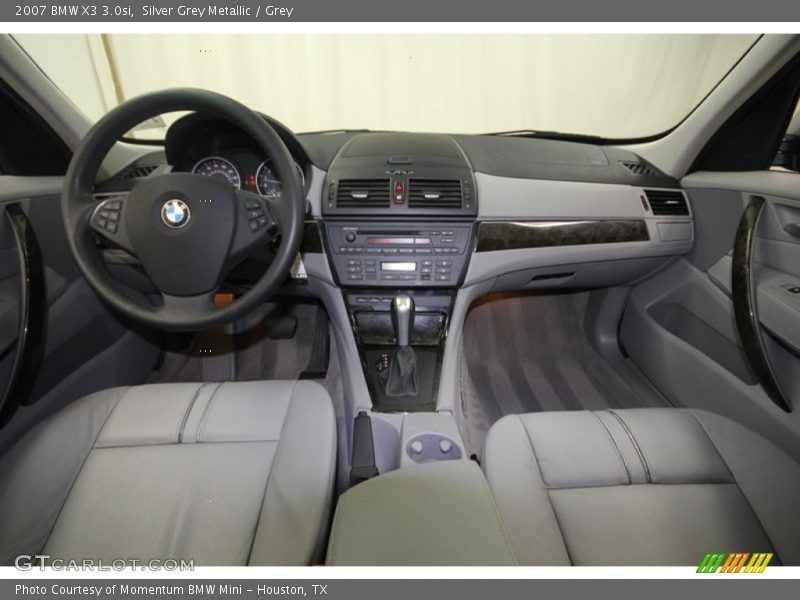 Silver Grey Metallic / Grey 2007 BMW X3 3.0si