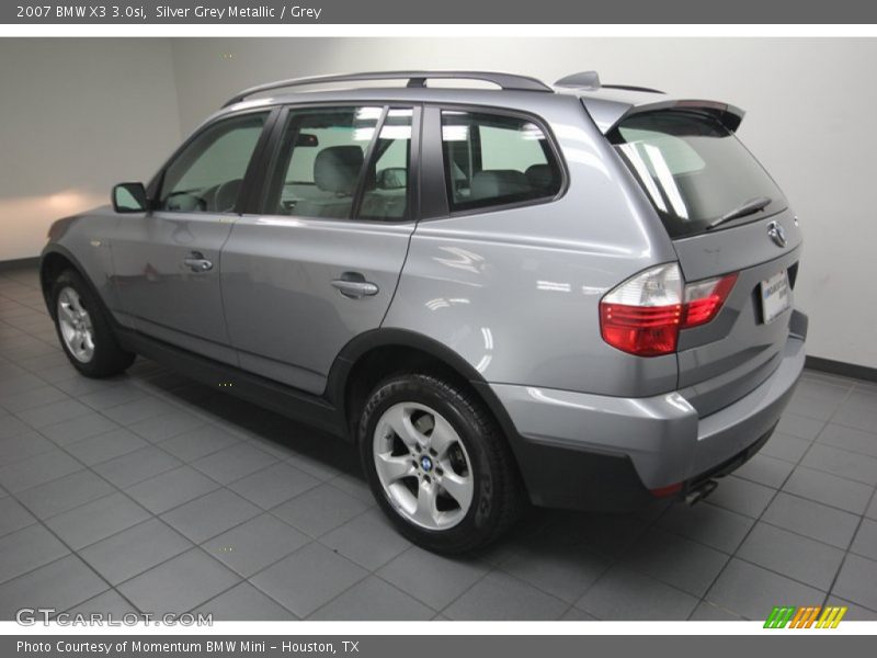 Silver Grey Metallic / Grey 2007 BMW X3 3.0si