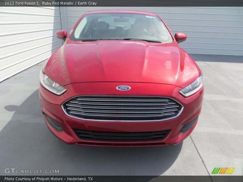 Ruby Red Metallic / Earth Gray 2013 Ford Fusion S