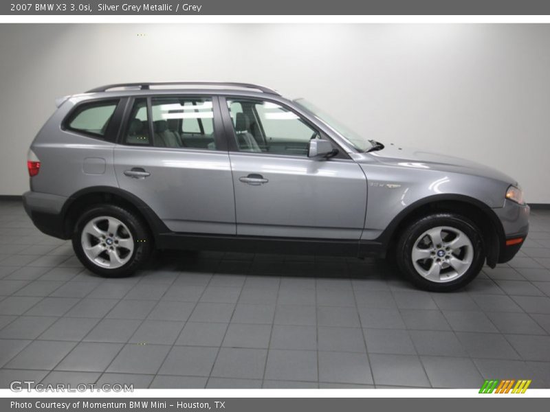 Silver Grey Metallic / Grey 2007 BMW X3 3.0si