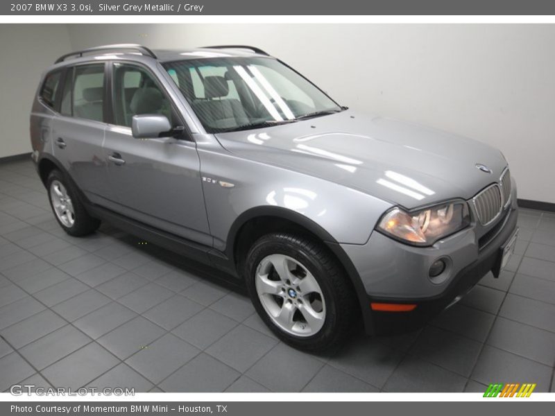 Silver Grey Metallic / Grey 2007 BMW X3 3.0si