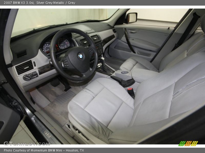 Silver Grey Metallic / Grey 2007 BMW X3 3.0si