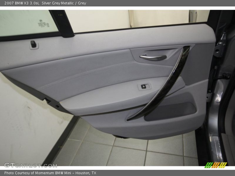 Silver Grey Metallic / Grey 2007 BMW X3 3.0si