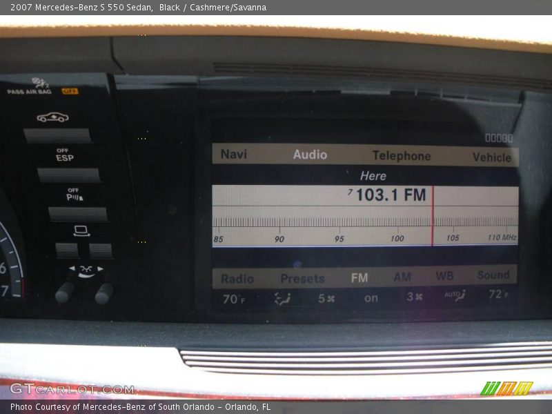 Black / Cashmere/Savanna 2007 Mercedes-Benz S 550 Sedan