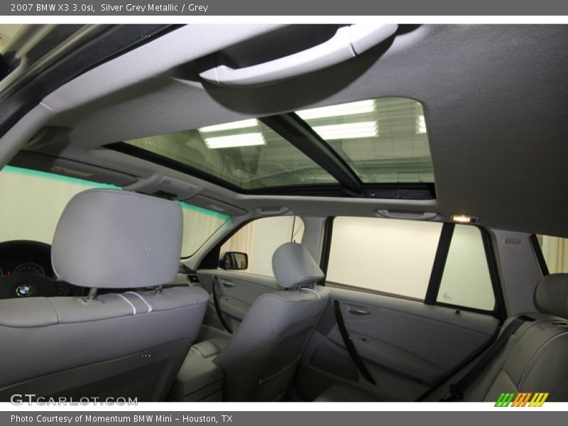 Silver Grey Metallic / Grey 2007 BMW X3 3.0si