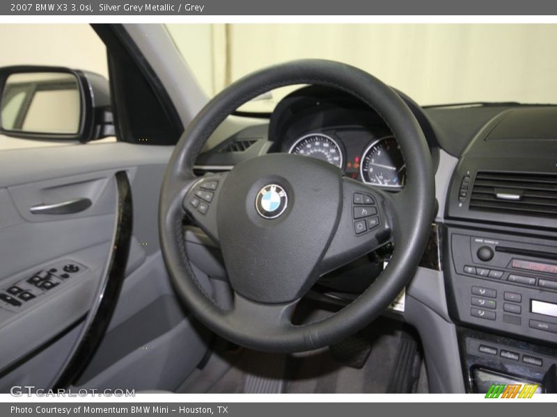 Silver Grey Metallic / Grey 2007 BMW X3 3.0si