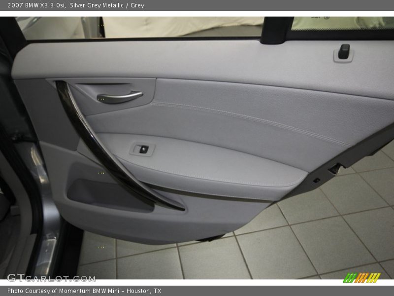 Silver Grey Metallic / Grey 2007 BMW X3 3.0si