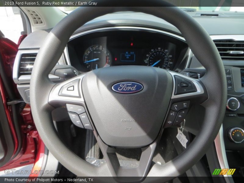Ruby Red Metallic / Earth Gray 2013 Ford Fusion S