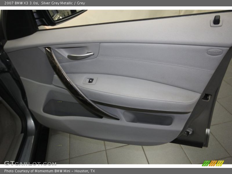 Silver Grey Metallic / Grey 2007 BMW X3 3.0si