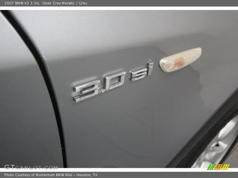 Silver Grey Metallic / Grey 2007 BMW X3 3.0si