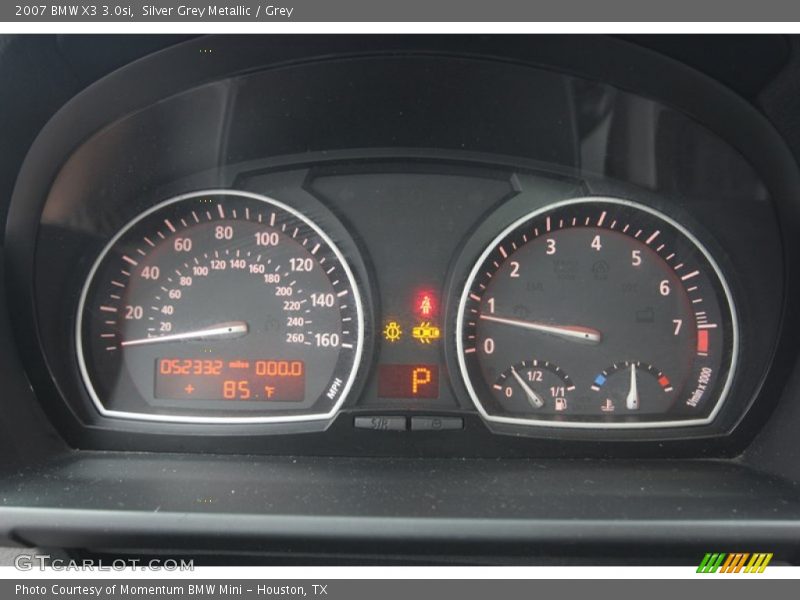 Silver Grey Metallic / Grey 2007 BMW X3 3.0si