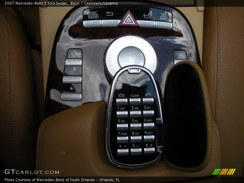 Black / Cashmere/Savanna 2007 Mercedes-Benz S 550 Sedan