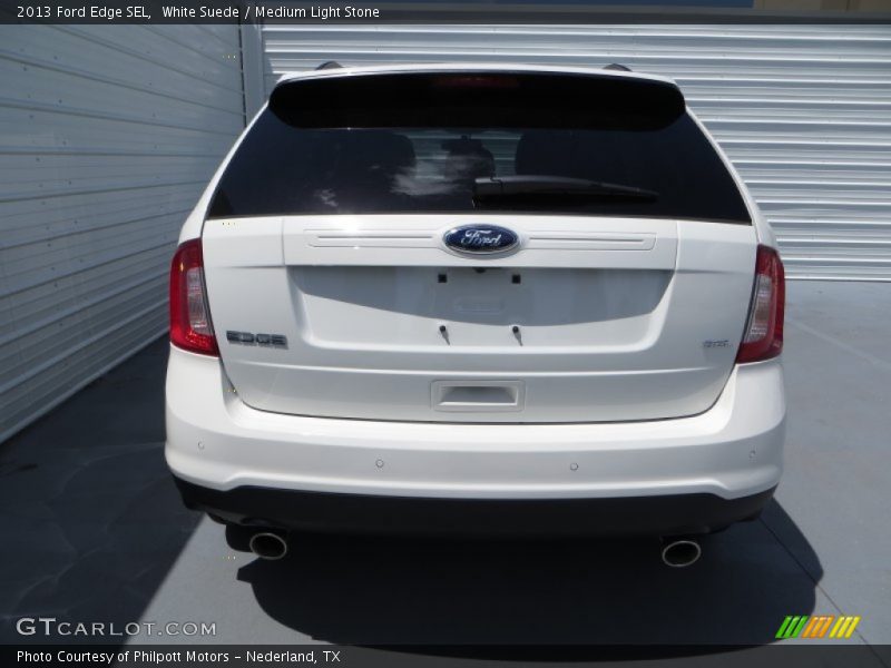 White Suede / Medium Light Stone 2013 Ford Edge SEL