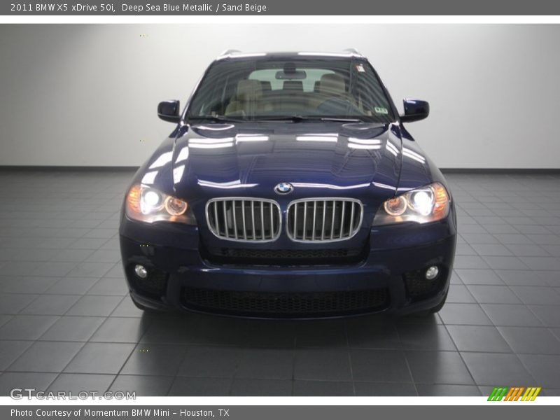 Deep Sea Blue Metallic / Sand Beige 2011 BMW X5 xDrive 50i